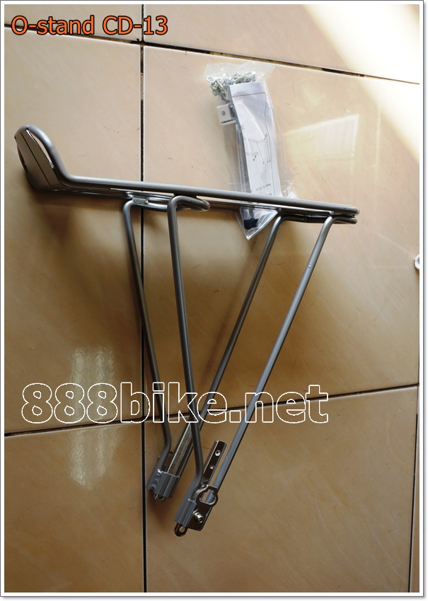 “O-STAND” ตระแกรงท้าย 26”-28",700c TranzX, รุ่นปรับขาได้, สี ดำ สีเงิน ,CD-13