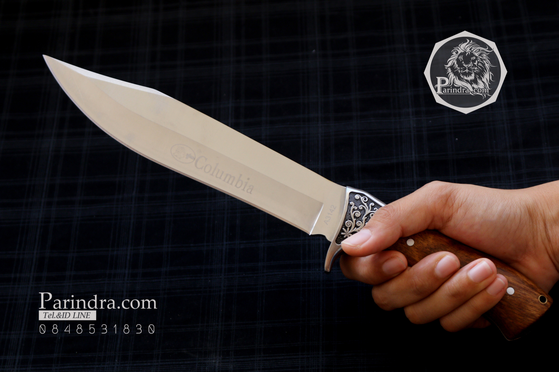 มีด Columbia รุ่น A3142 ด้ามไม้คลาสสิค ใบมีดออกแบบสวย ขนาด 12.5 นิ้ว