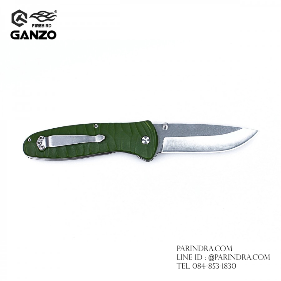 มีดพับ Ganzo กานโซ่ รุ่น Ganzo G6252-GR ด้ามสีเขียว ของแท้ 100%