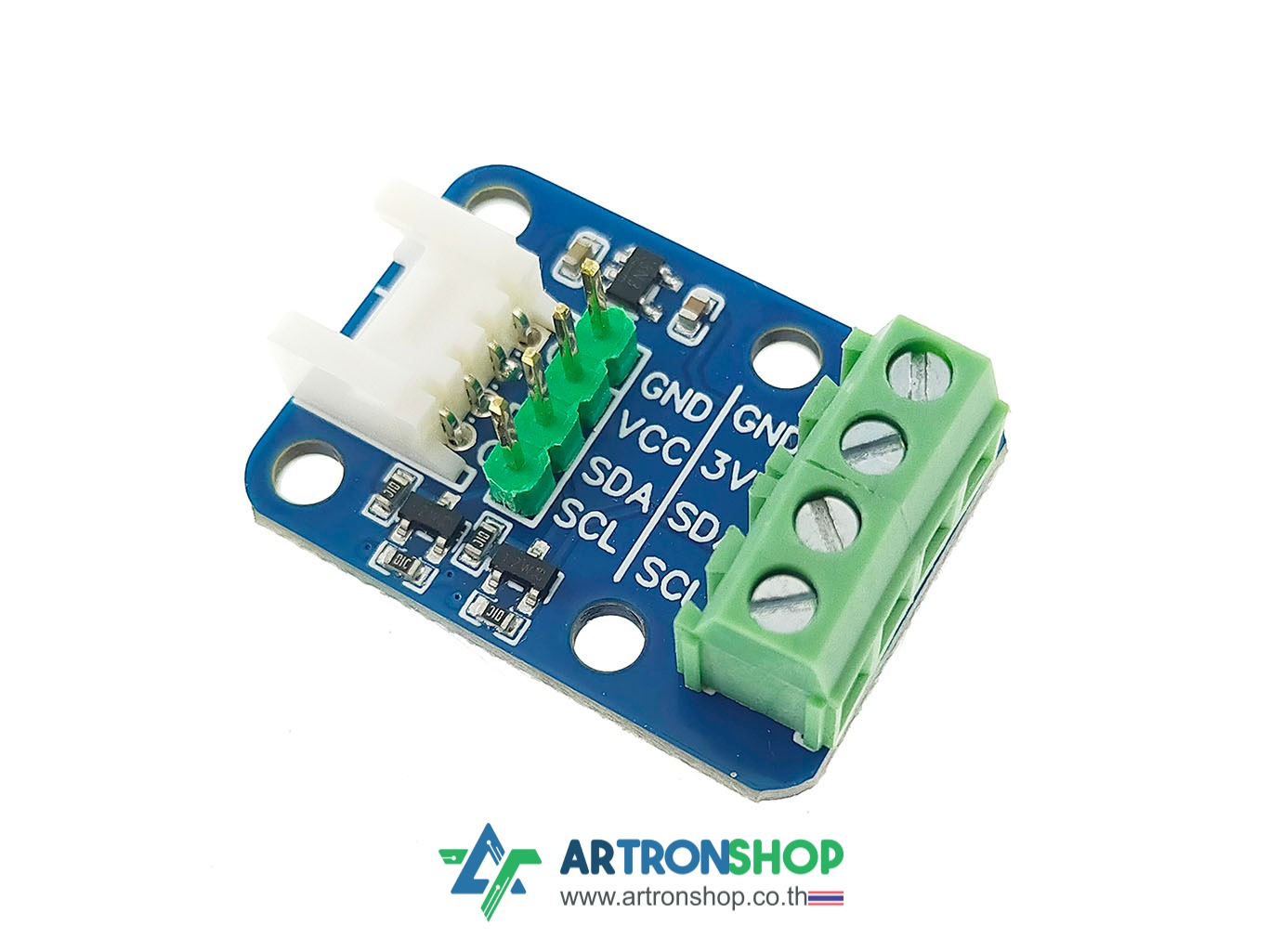 โมดูลแปลงขา SHT45 พร้อม Logic Level Convertor