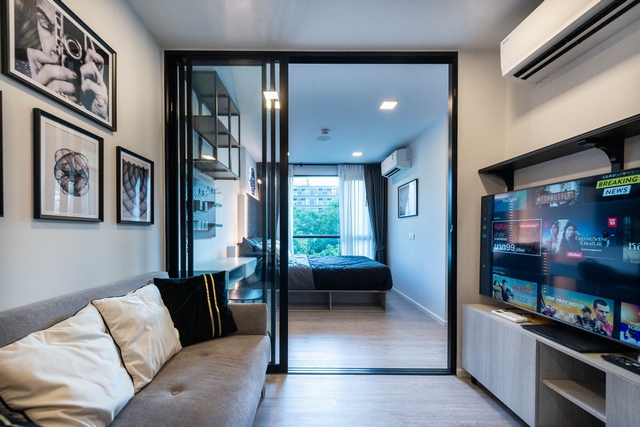 ให้เช่าคอนโด เคฟ เอวา ตึก A 27 ตร.ม.วิวสระ เฟอร์ครบ มีเครื่องซักผ้า ตรงข้ามธรรมศาสตร์รังสิต