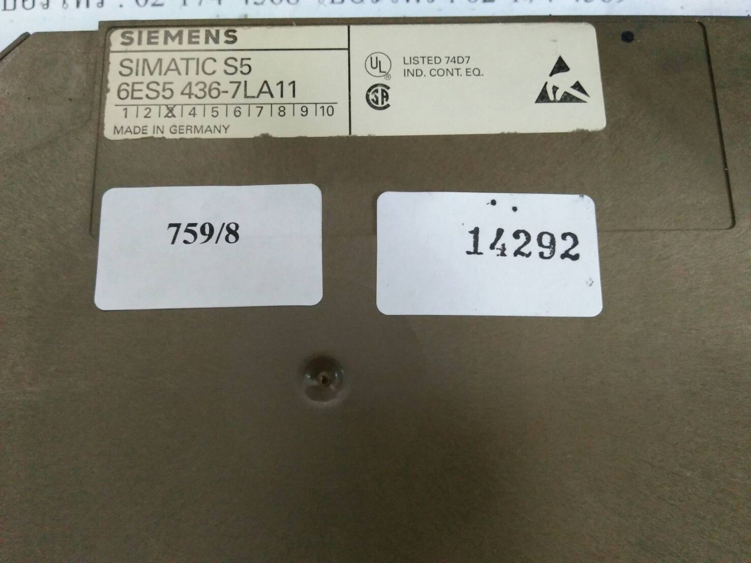 PLC “ SIEMENS ” รุ่น 6ES5 436-7LA11