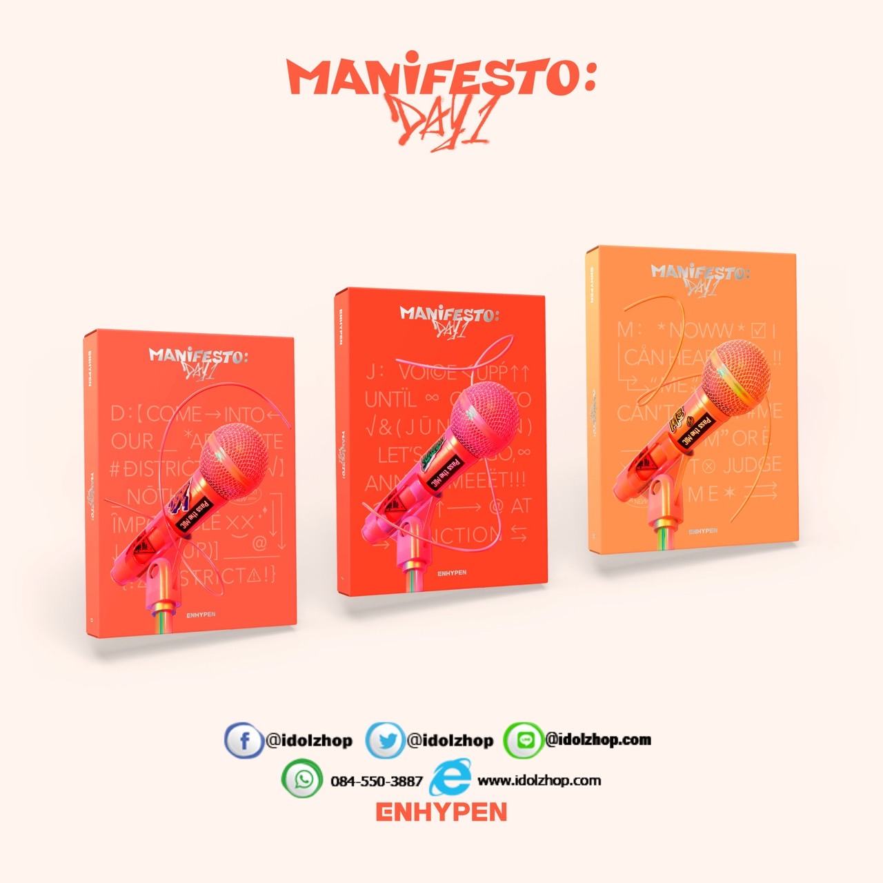 PRE.อัลบั้ม #ENHYPEN - [MANIFESTO : DAY 1] (Random Ver.) - รอ 14-25 วัน -