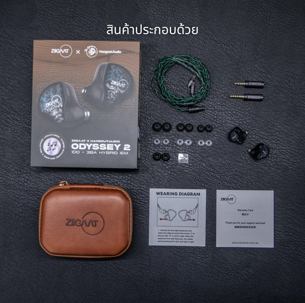ZiiGaat x Hangout Audio Odyssey 2 หูฟัง IEMs Hybrid 4 ไดรเวอร์ 1DD + 3BA ระดับออดิโอไฟล์ ประกันศูนย์ไทย