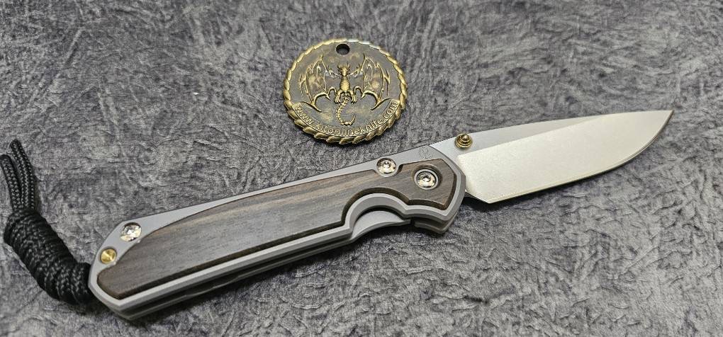 Chris Reeve Small Sebenza 31 Inlay LH Macassar Ebony CPM Magnacut(มือซ้าย)