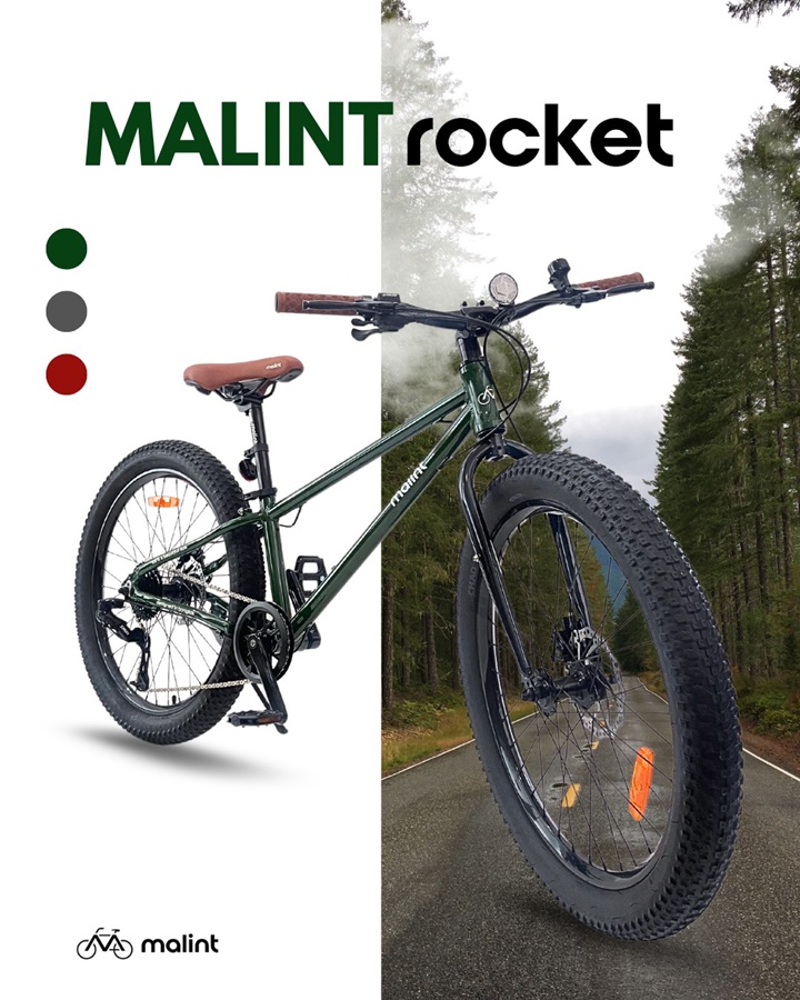 จักรยานล้อโต MALINT Rocket เกียร์ 8 speeds วงล้อ 24 x 3.0 เฟรมอลูมิเนียมอัลลอย ลบรอยเชื่อม