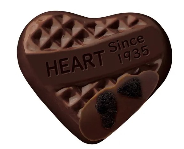 🍫 ขนมช็อกโกแลตจากแบรนด์ Fujiya รุ่น Heart Black ฮาโลวีน 17 ชิ้น 🍫