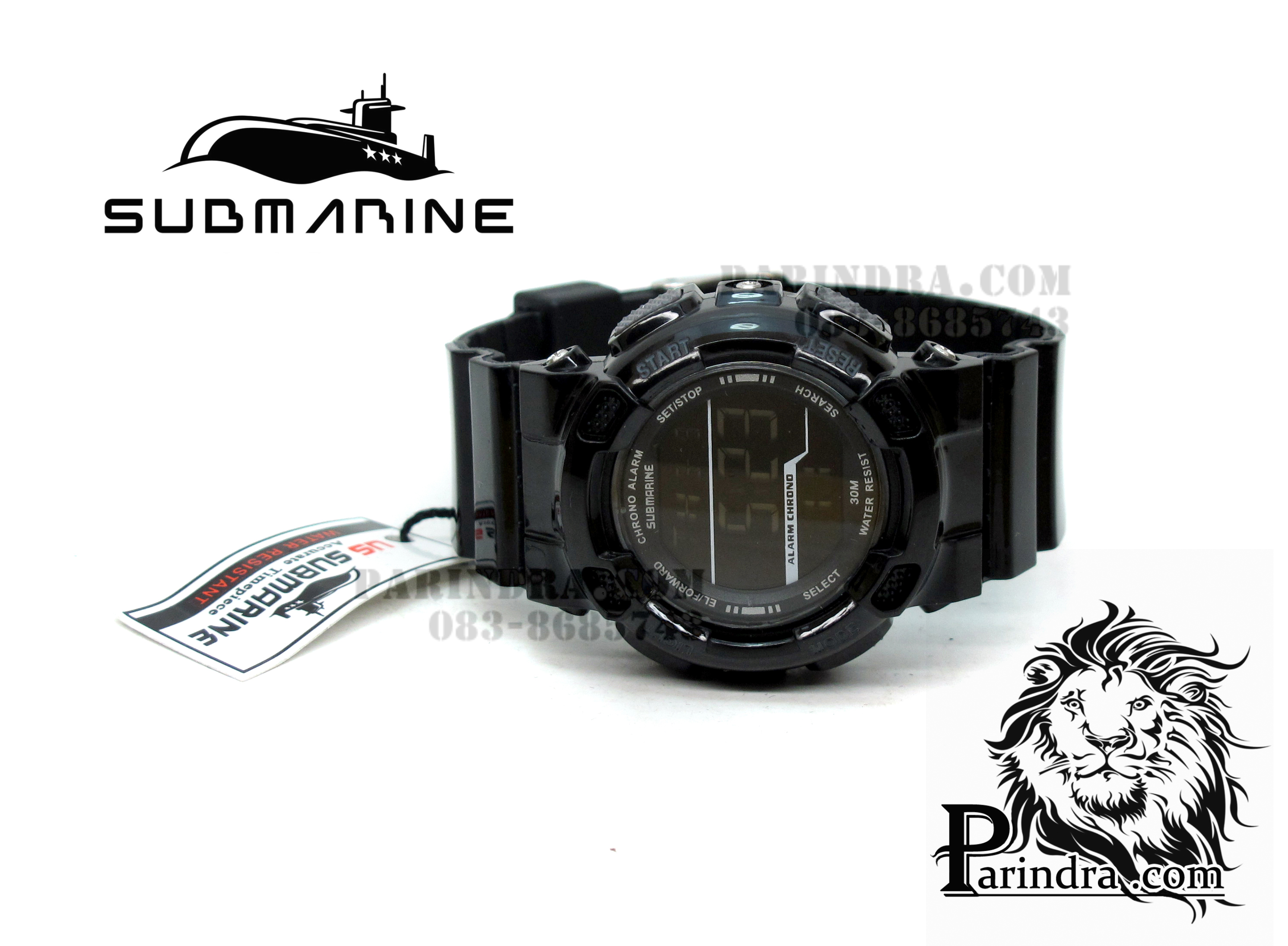 นาฬิกา US submarine รุ่น TP1282L สีดำล้วน สดใสน่ารัก (หน้าปัดเล็ก) สำหรับเด็กหรือสุภาพสตรี