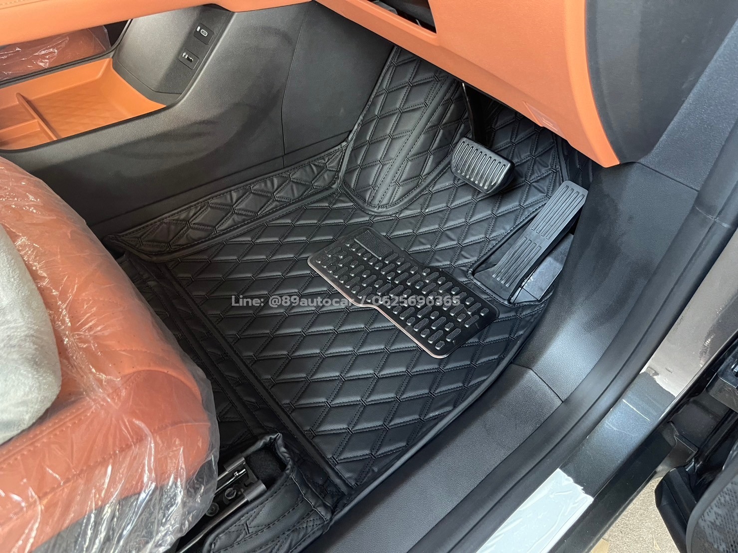 พรมปูรถ Changan Deepal S07 ปูพรมVVIP ด้ายคู่ สีดำด้ายดำ เต็มคัน
