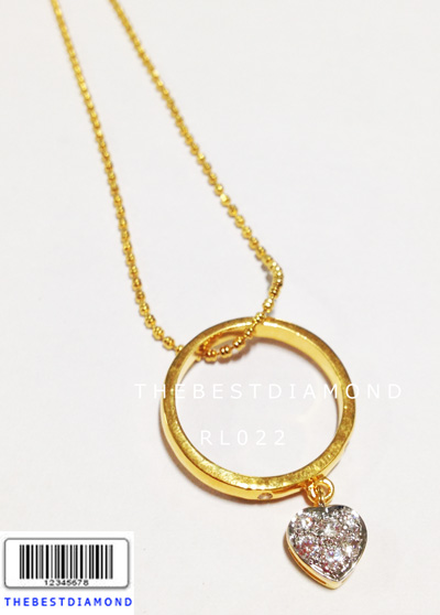 RL022 แหวน2in1 ใส่เป็นแหวน หรือ ห้อยเป็นจี้ ได้ ตรงตุ้งติ้งเป็นรูปหัวใจ น่ารักมากๆๆ คุ้มสุดๆๆ เพชรวิ๊งๆ