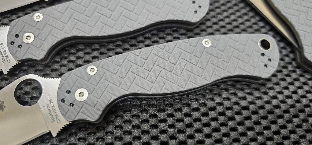 Spyderco Para Military 2 Satin Rex 76 Brick Dark Gray G10 Exclusive
