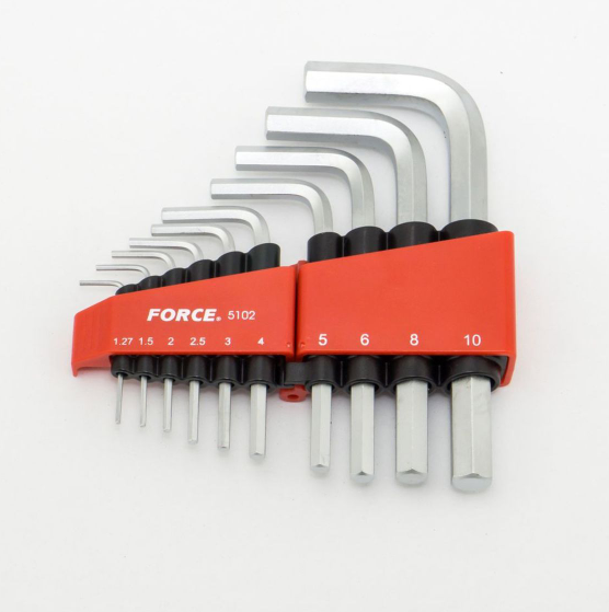 ชุดประแจ หกเหลี่ยม (10ชิ้น) ฟอร์ซ (FORCE) P/N.F131-5102 (แท้)## (*)