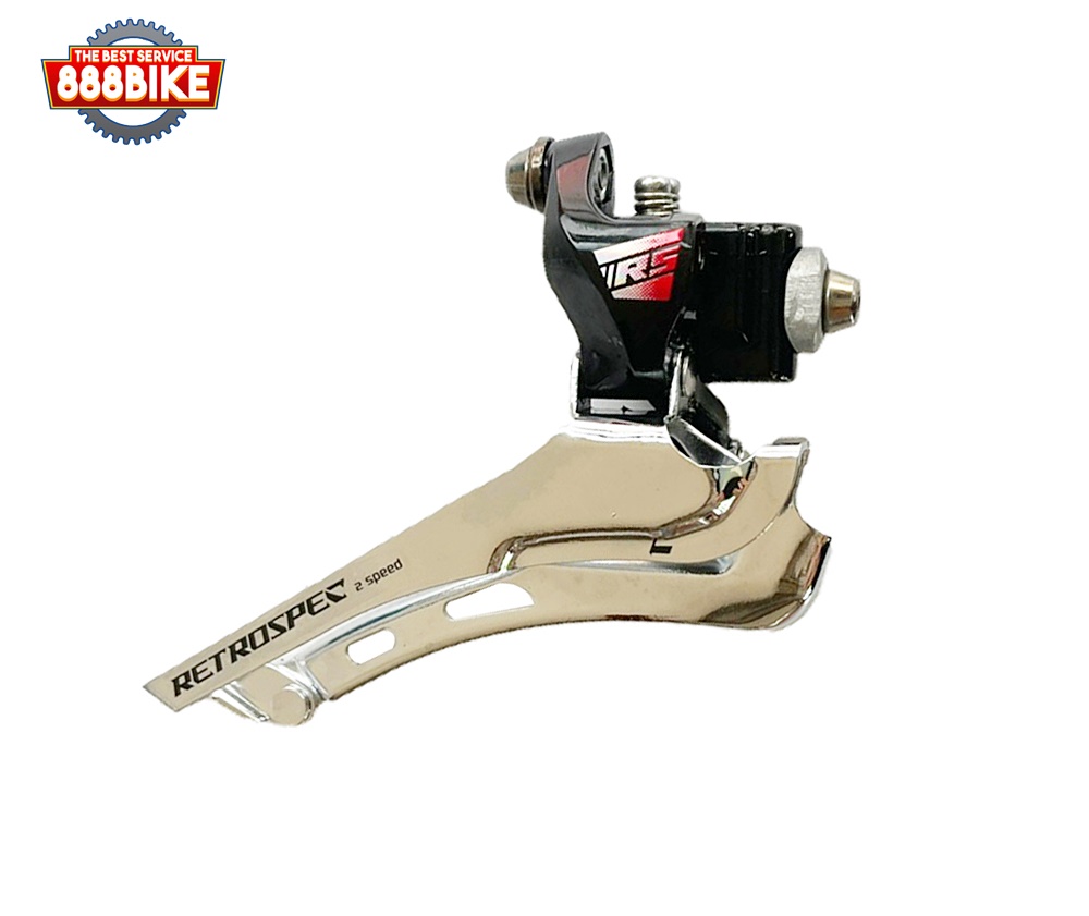 ตัวสับจานเสือหมอบ RETROSPEC Front Derailleur 2 speeds แบบเชื่อม