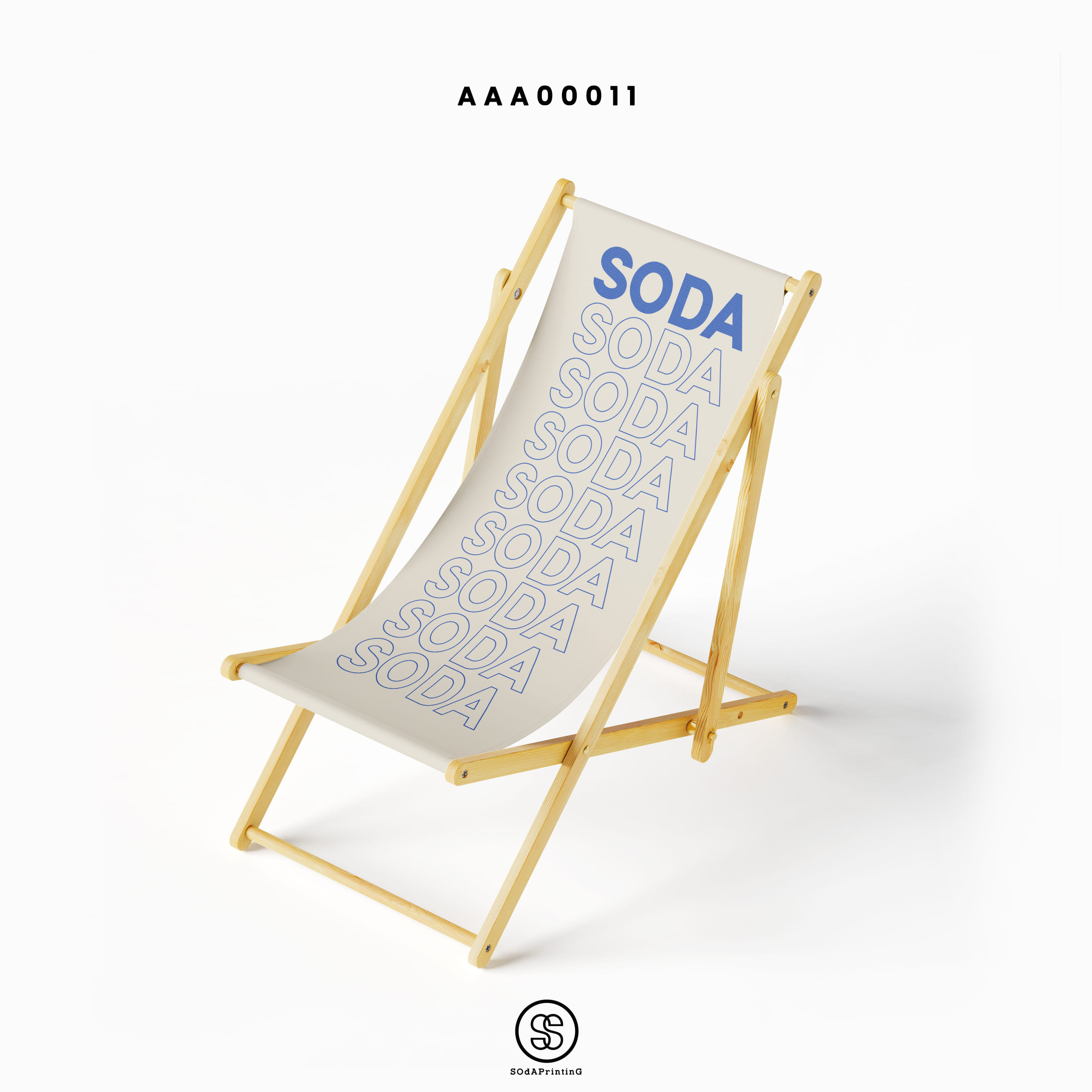 เก้าอี้ชายหาด SOdA Collection สีฟ้า AAA00011 #เก้าอี้ชายหาด #SunLounge #SOdAhome #SOdAPrintinG