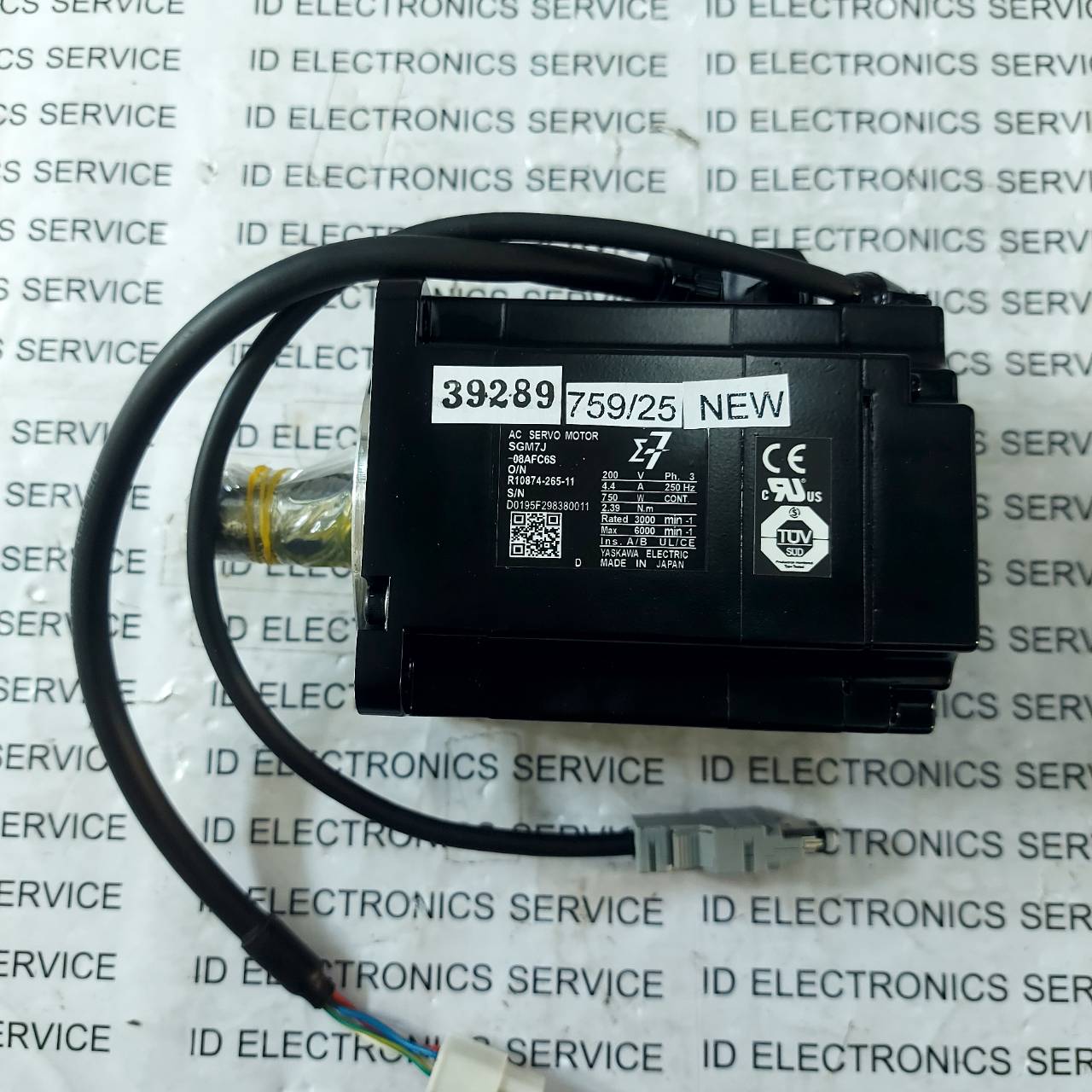 SGM7J-08AFC6S SERVO MOTOR " YASKAWA "
