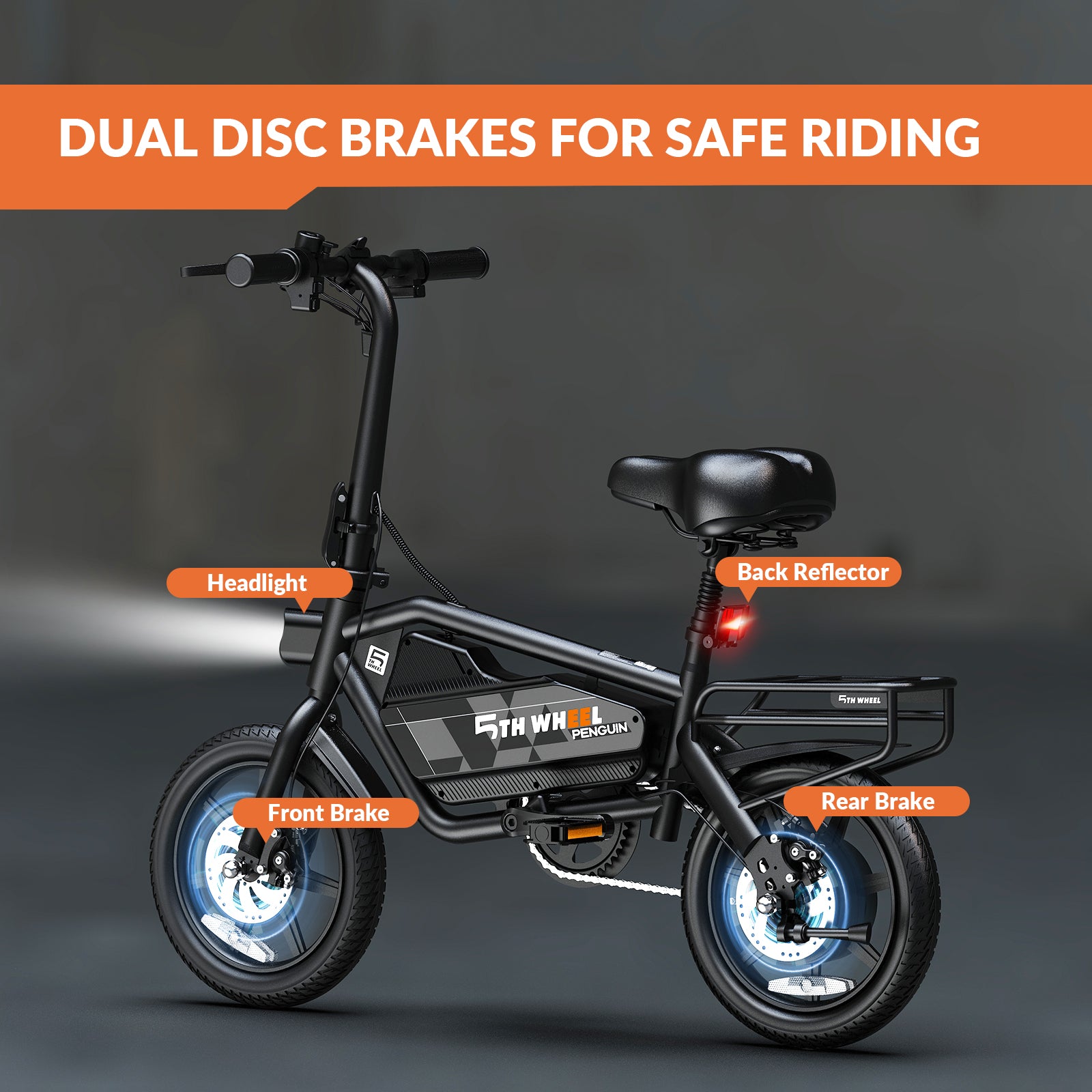 จักรยานไฟฟ้าพับได้ INVANTI LB20 350W แบตฯ 36V10.4Ah | 5th Wheel