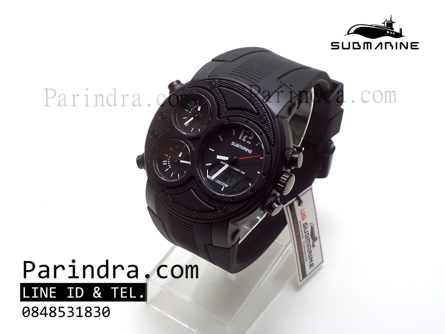 นาฬิกา US submarine 3 Analog รุ่น TP3174M สีดำล้วน