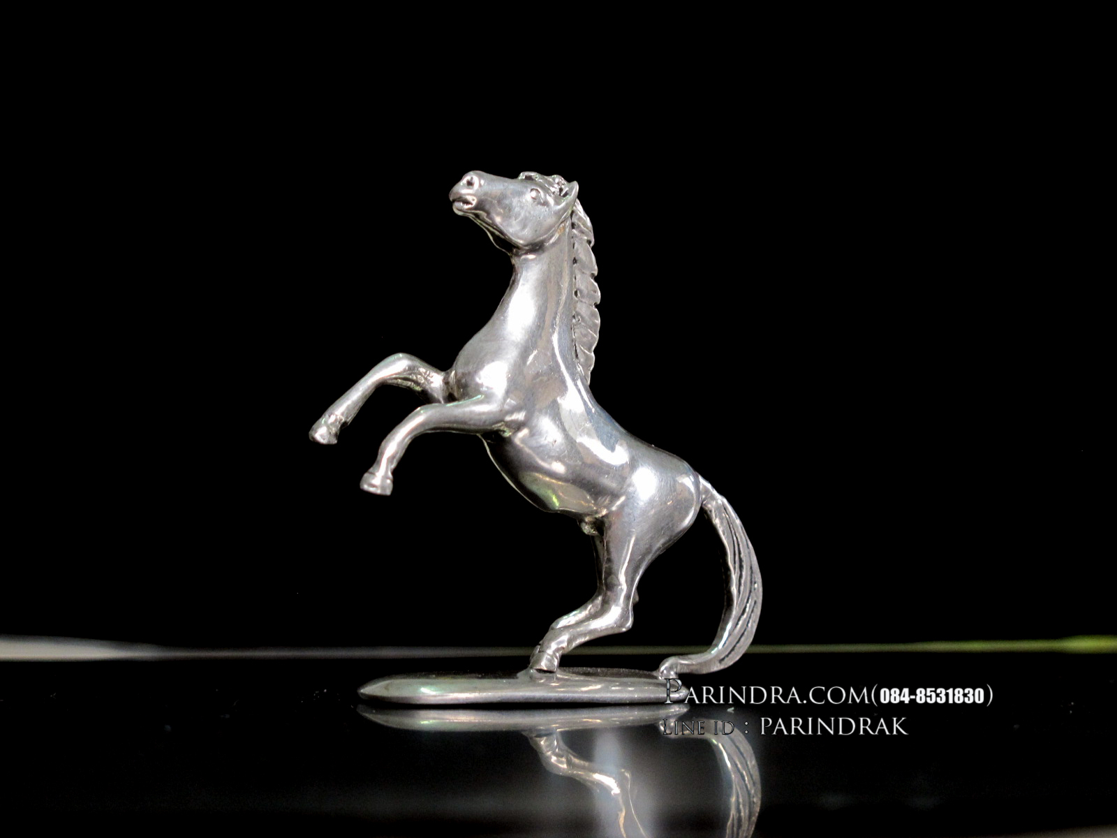 รูปหล่อรูปม้าขนาดเล็ก จากโลหะ Pewter งานฝีมือคนไทย 100% (สวยมากๆคล้ายเนื้อเงินแท้)