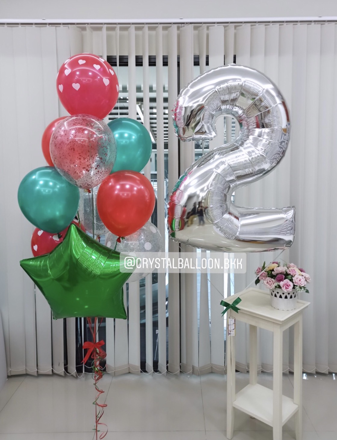 ลูกโป่ง วันเกิดเด็ก ช่อลูกโป่ง ช่อ 10 ลูก 1 ช่อ พร้อม ฟอยล์ดาว ขนาด 24" 1 ชิ้น พร้อม ฟอยล์ตัวเลข ขนาด 40" 1 ชิ้น พร้อมตกเเต่ง สามารถเปลี่ยนสีลูกโป่ง/เปลี่ยนสี-ฟอยล์ตัวเลข/เปลี่ยนฟอยล์ตกแต่งได้