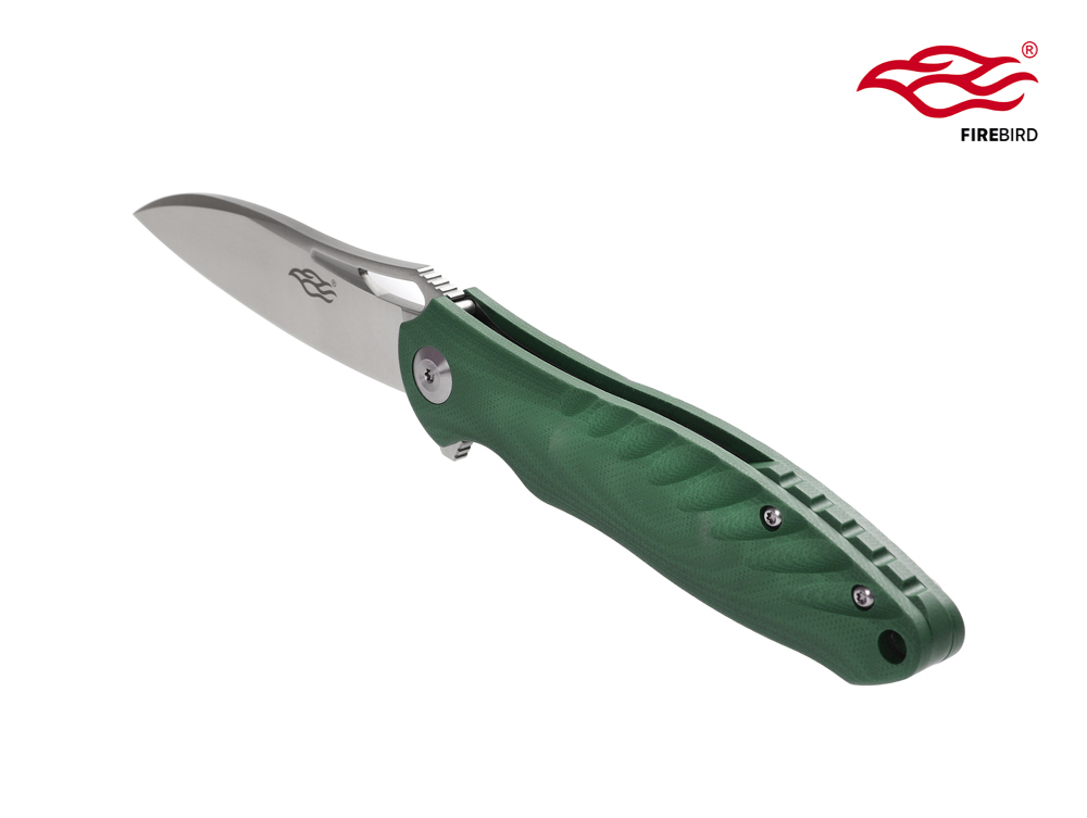 มีดพับ Ganzo กานโซ่ รุ่น FH71-GB / D2 Steel / ด้าม G10 สีเขียวแก่ ของแท้ 100%