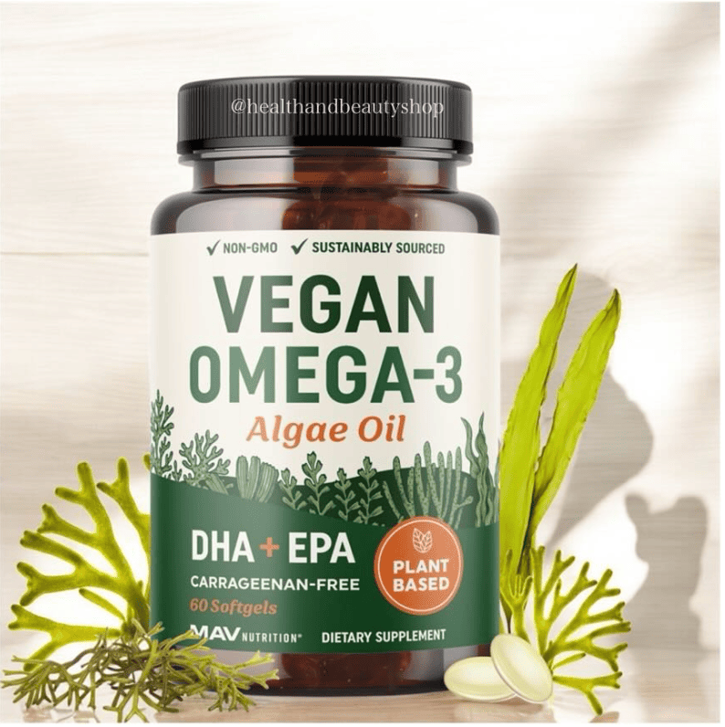 Vegan Omega 3 Plant Based DHA EPA 60 Softgel
