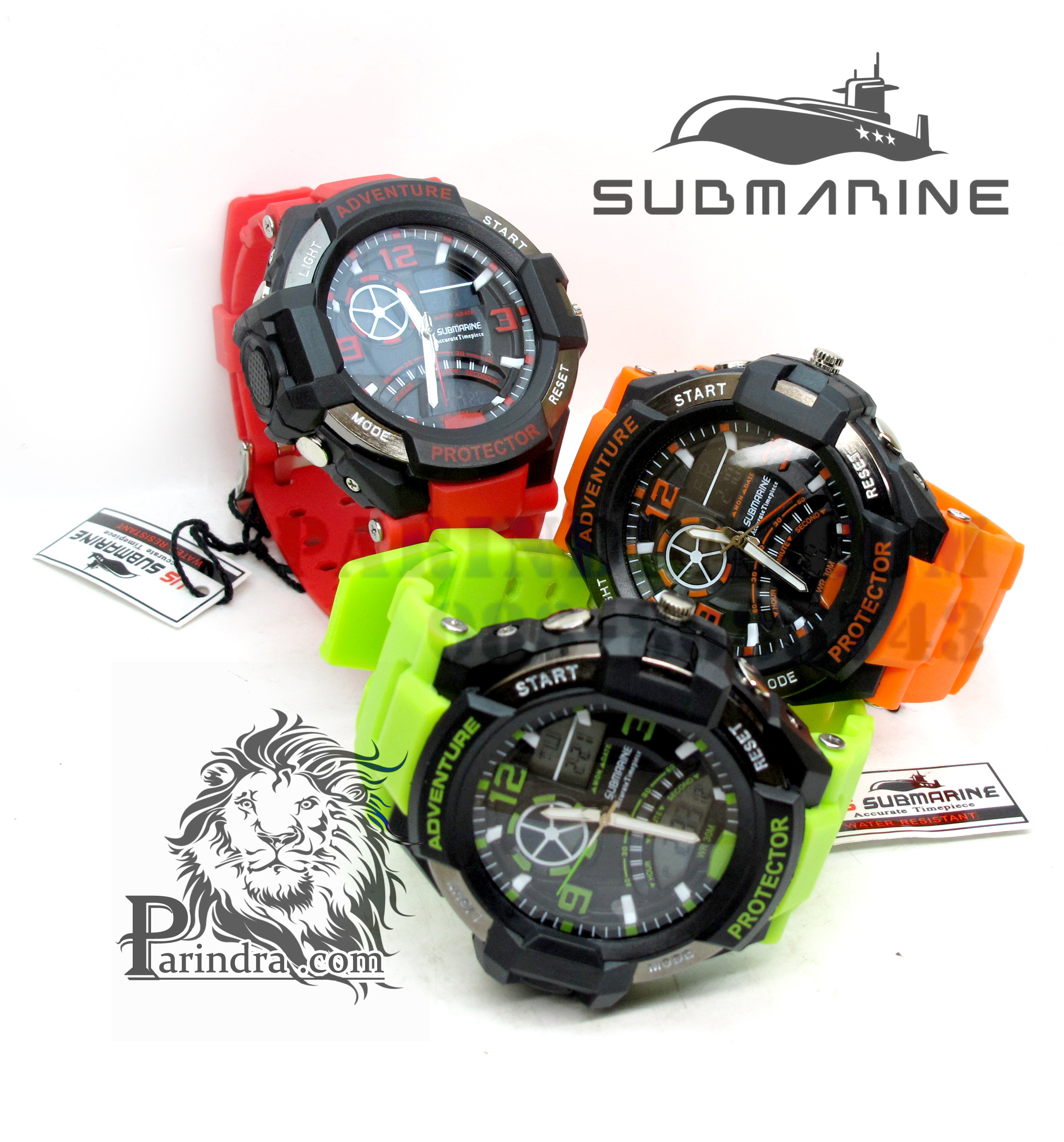 นาฬิกา US submarine Adventure Protector รุ่น TP3156M สีส้ม(พื้นดำ)