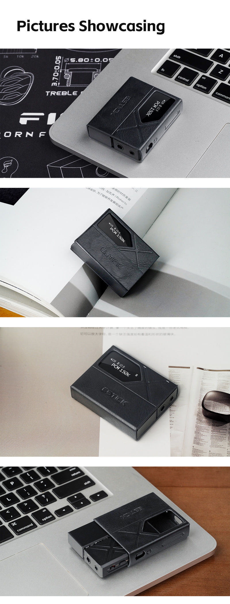 FiiO SK-ESTICK เคสหนังสำหรับ ESTICK ให้การป้องกันที่ยอดเยี่ยม ทนทาน เฉพาะเคส [-เคส-]