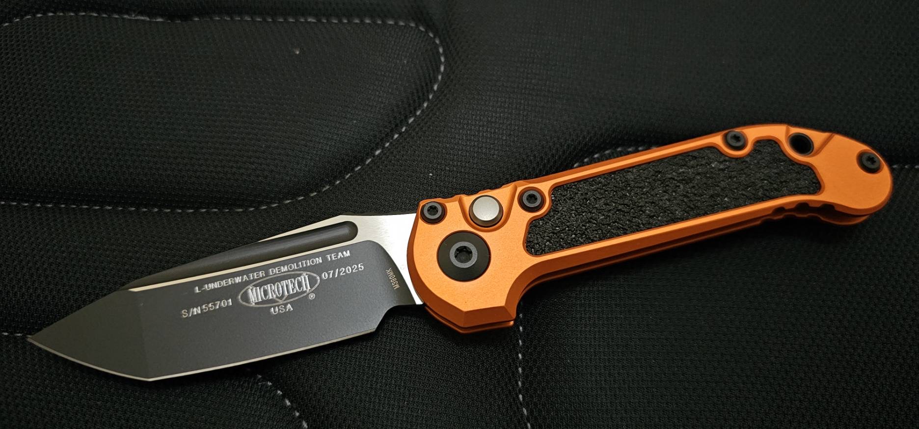 Microtech LUDT Gen III T/E Black Standard Orange