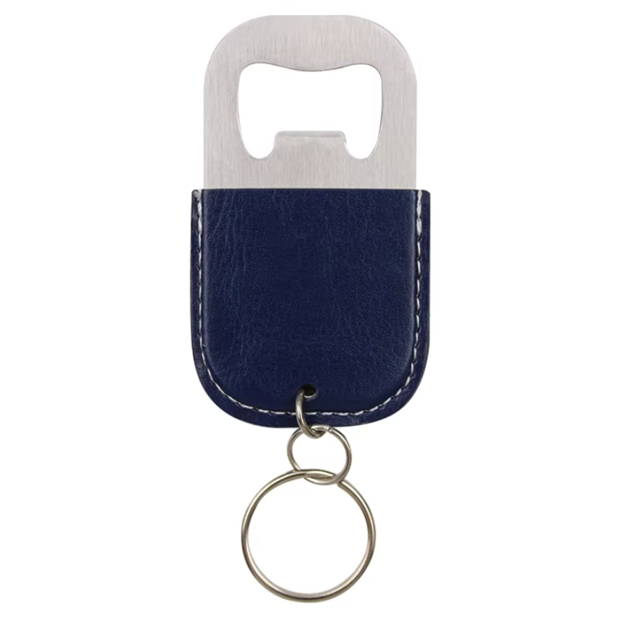 พวงกุญแจที่เปิดขวดหนัง PU