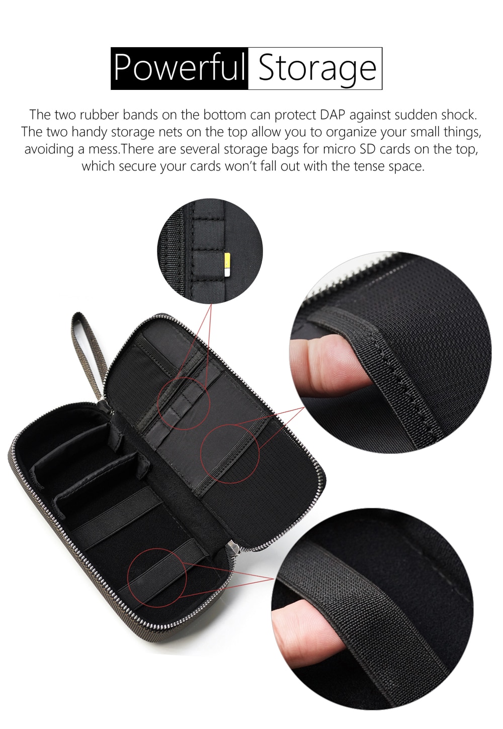 ขาย DD C-2019 พรีเมี่ยมเคสสำหรับเก็บ หูฟัง เครื่องเล่นพกพา สายหูฟัง