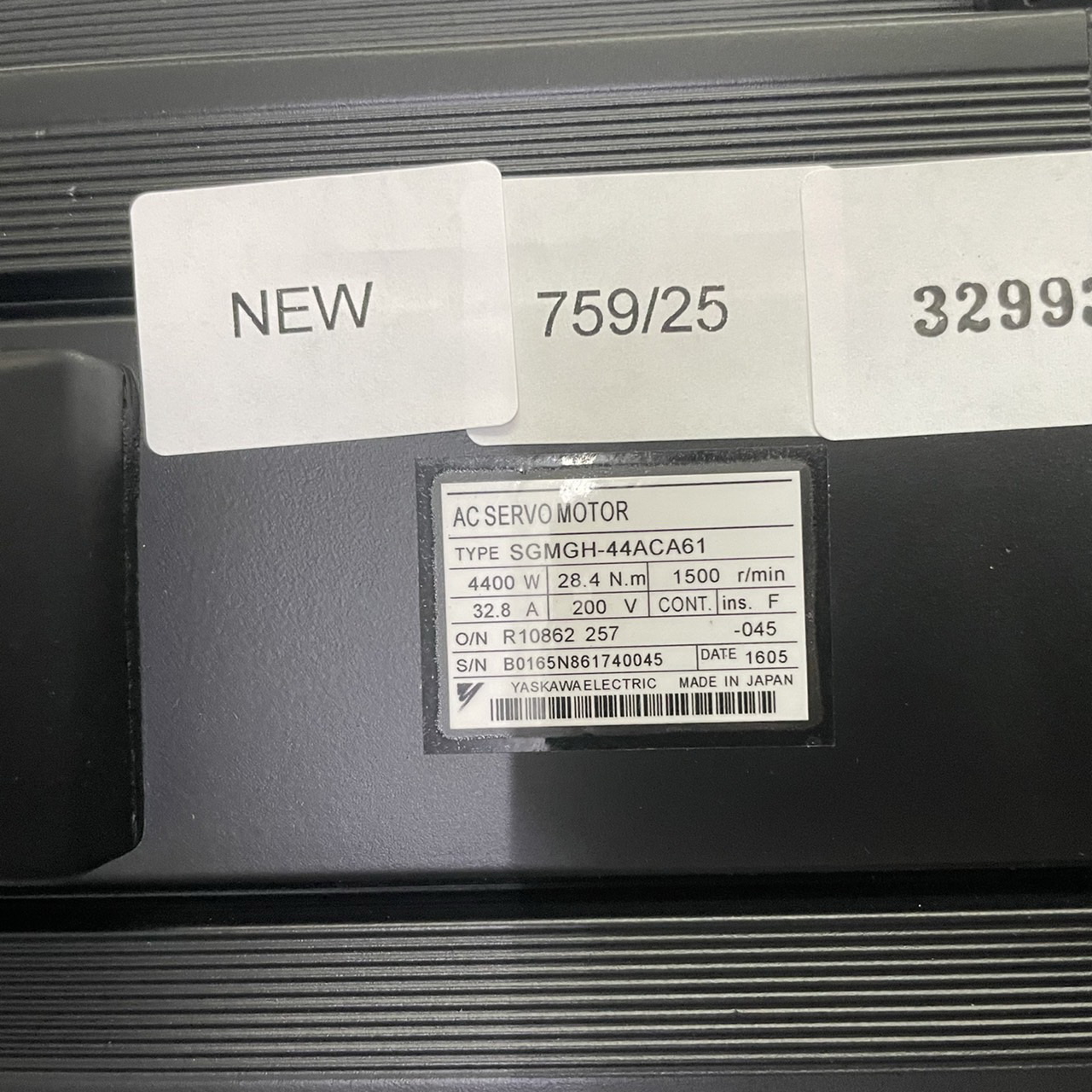 SGMGH-44ACA61 SERVO MOTOR " YASKAWA "