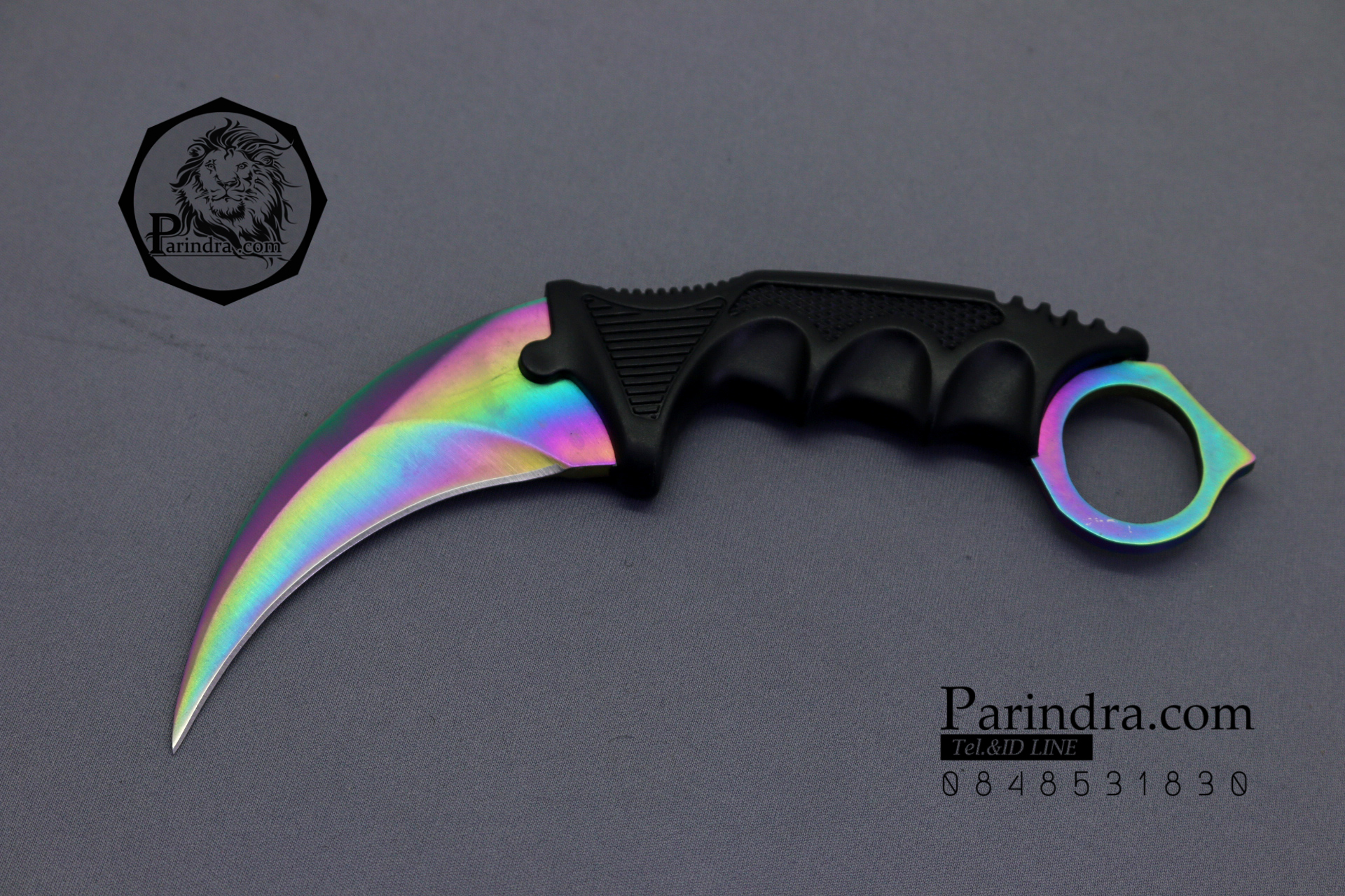 มีดคารัมบิต (Karambit) Honshu (OEM) ใบสีรุ้งอะโนไดซ์ คมกริบ