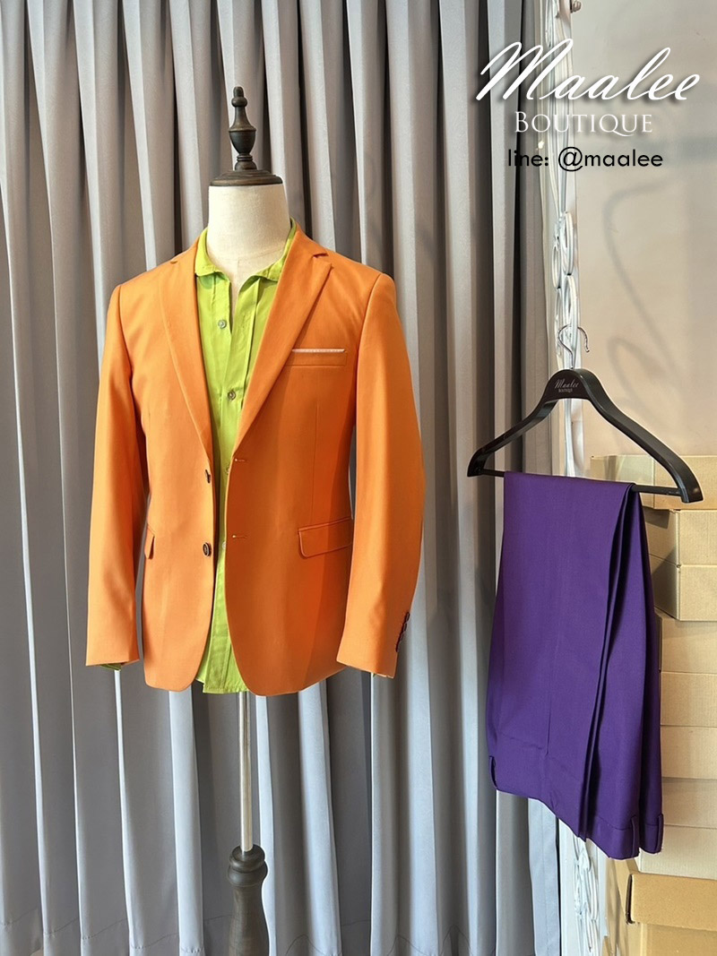 พร้อมเช่า ชุดสูทชาย แฟชั่น Set คละสี