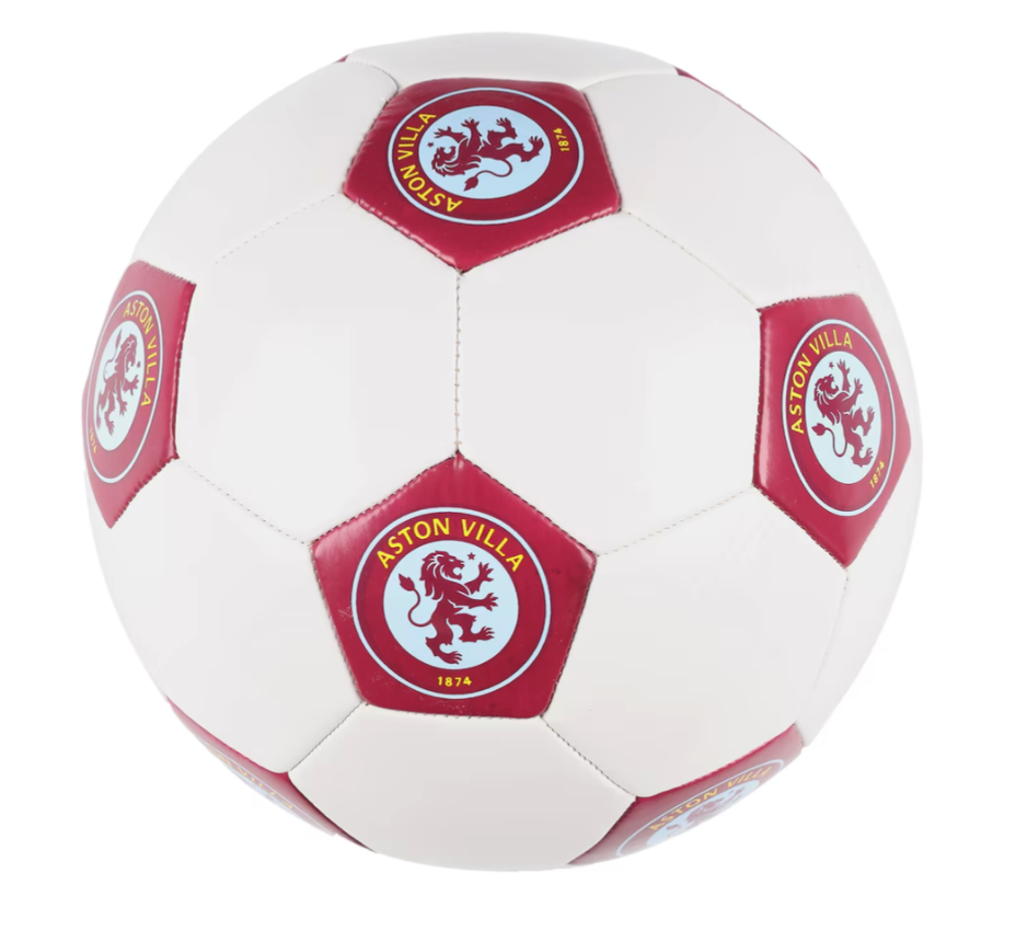 ลูกฟุตบอลแอสตันวิลลา Aston Villa Autograph Size 5 ของแท้
