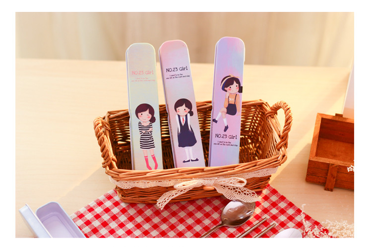 ชุดช้อน-ตะเกียบ พร้อมกล่องเหล็กพกพา