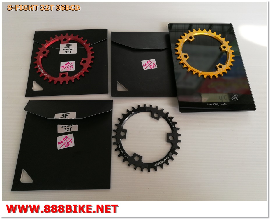 เฉพาะใบจาน S-Fight Chainring ขนาด 32T,34T,36T ,96 BCD ,S409 (รองรับ 7-11สปีด)