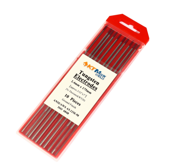 ลวดทังสเตนสีแดง 2.4MM เครื่องเชื่อม เคที แม็กซ์ เวลด์ รุ่น WT20 (10PCS/1PAC) Pn.KT-M022-WT24 ##