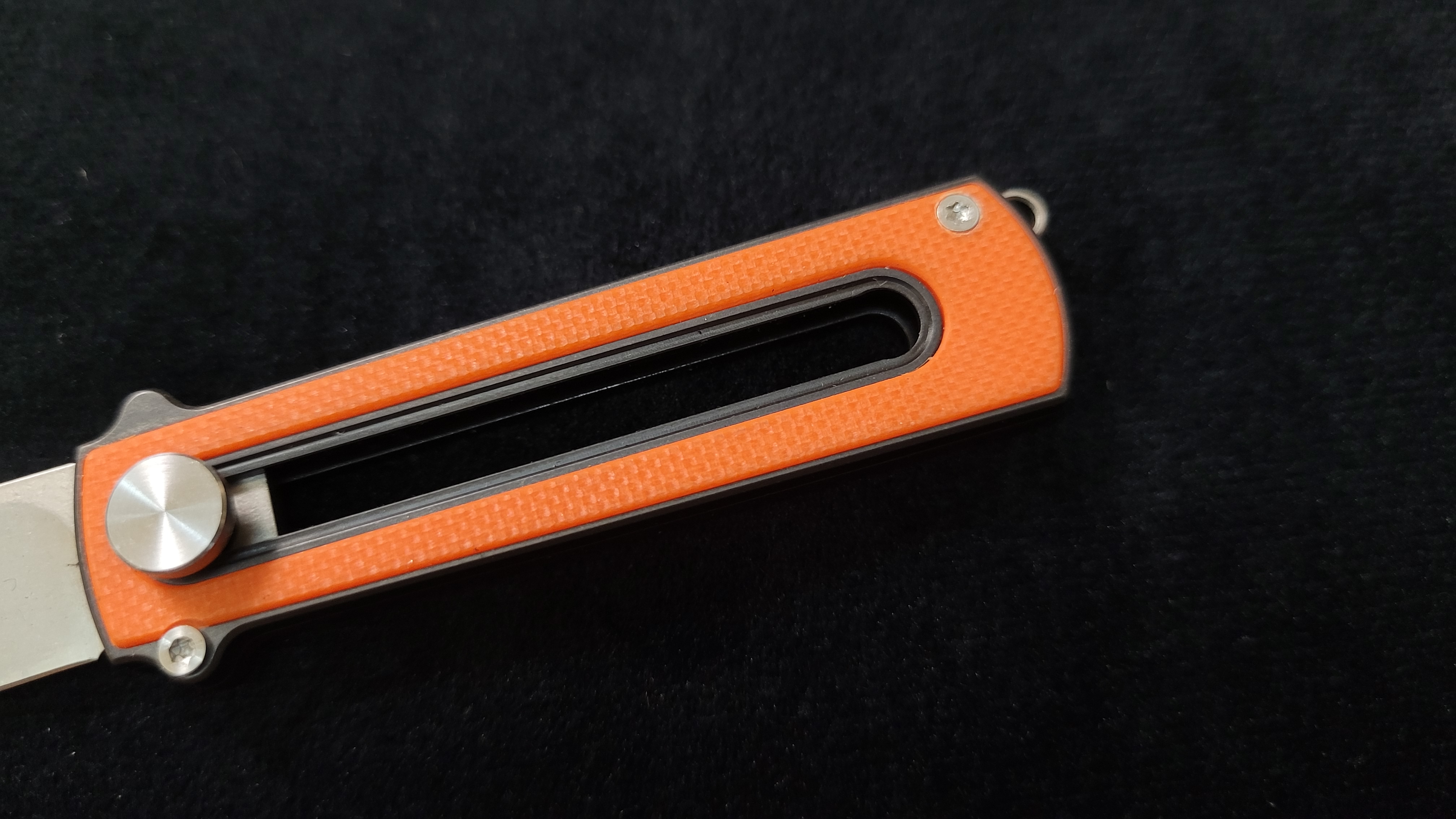 Zr BarloX with M390 Blade-for a short time Dealer's Cost Orange Stonewash Blade