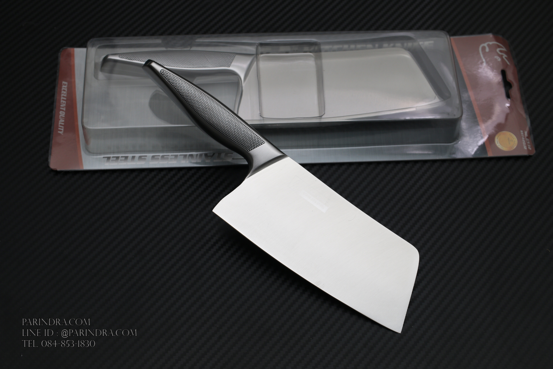 มีดอีโต้ทำครัว Rhino Brand Knife No.6532 ด้ามแสตนเลส ขนาดใบ 6.5 นิ้ว คมสุดๆ (ของแท้)