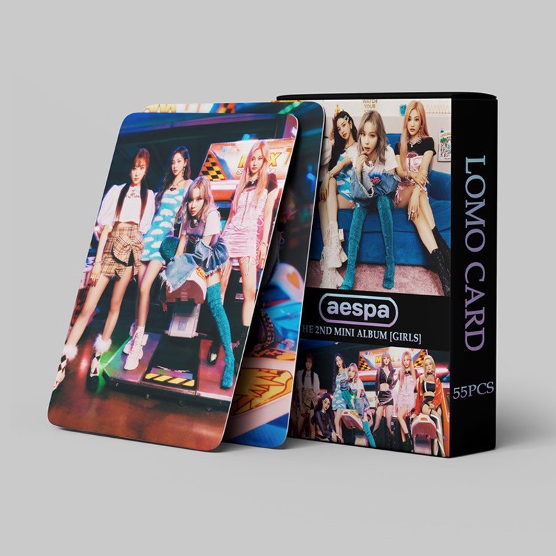 ￼โฟโต้การ์ด #aespa 2022 Girls LOMO Card โปสการ์ด WINTER NINGNING 55 ชิ้น/กล่อง