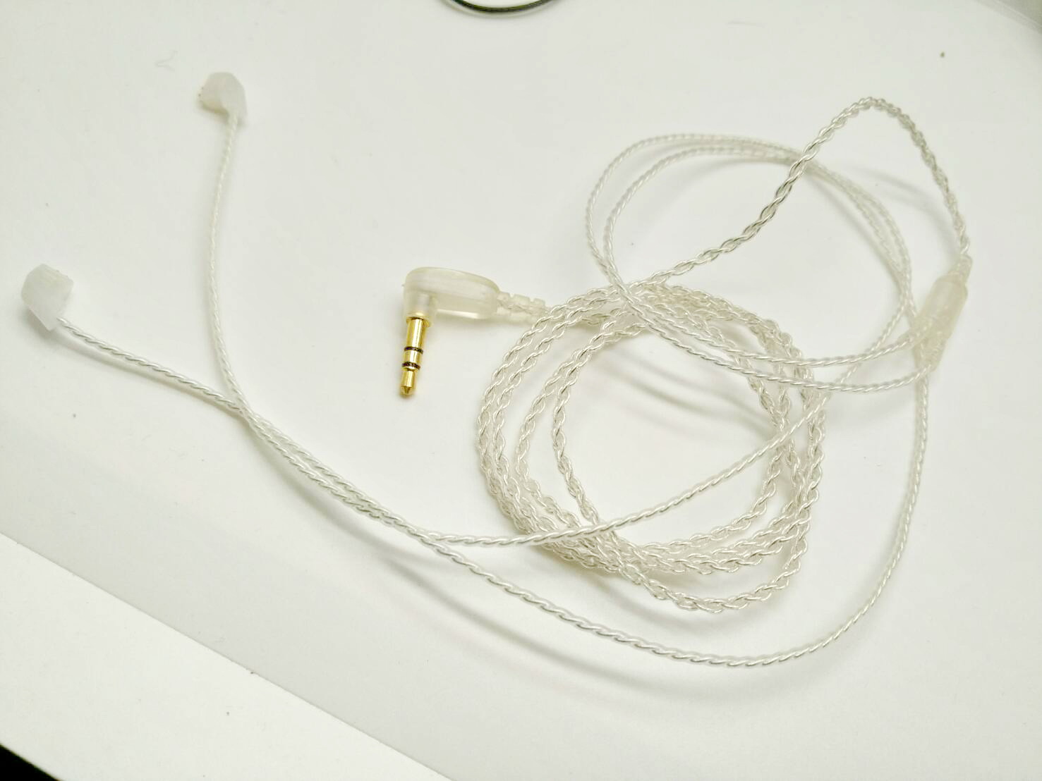 ขาย KZ สายเปลี่ยนหูฟัง KZ ZS3 , KZ ZS5 / ZST / ED12 สายทองแดงชุบเงินถัก