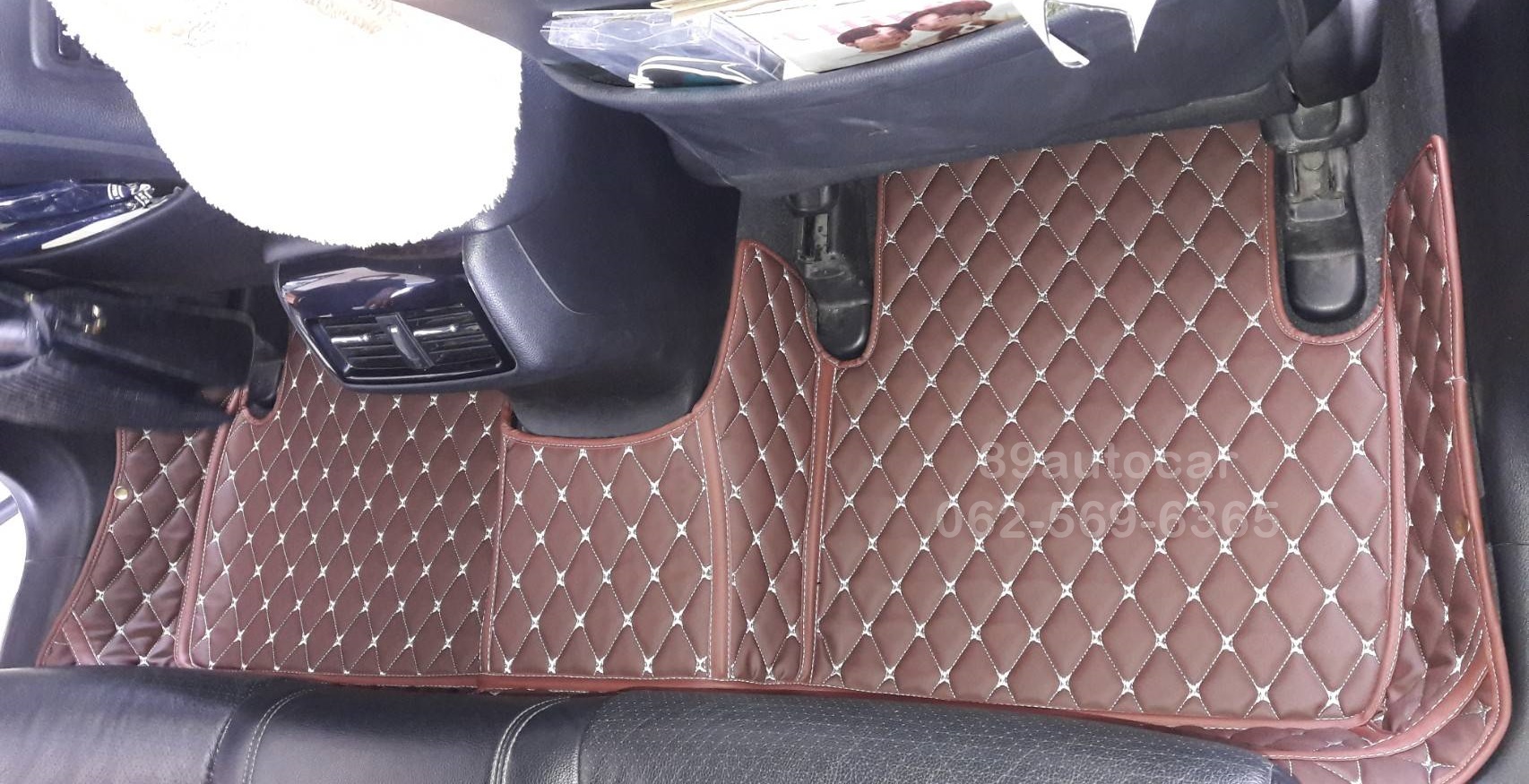 พรมปูพื้นรถยนต์ Honda Accord G9 ปูพรมหกดี สีกาแฟ เต็มคัน