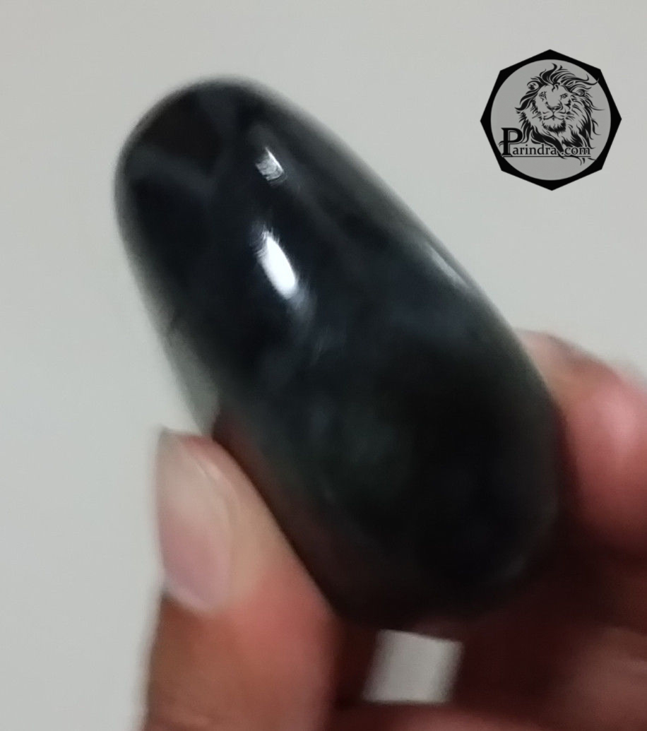 หิน ลาบราดอไลท์ (Labradorite) แบบขัด สวยคัดพิเศษ ประกายสีเหลืองส้ม #LA103