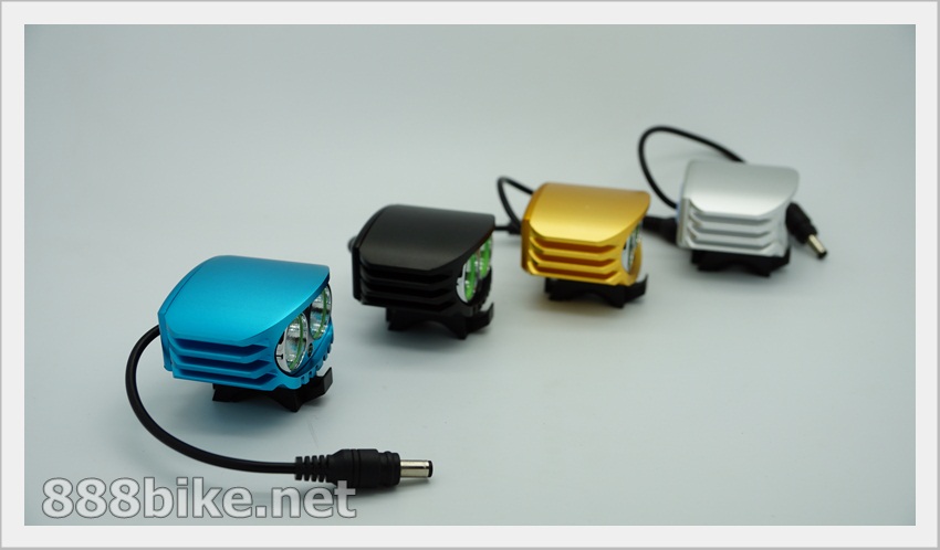 ไฟฉายเอนกประสงค์ ไฟเลด YPD 2 x Cree XM-L U2 LED 4000lm 4-Mode Cool White Bicycle Light