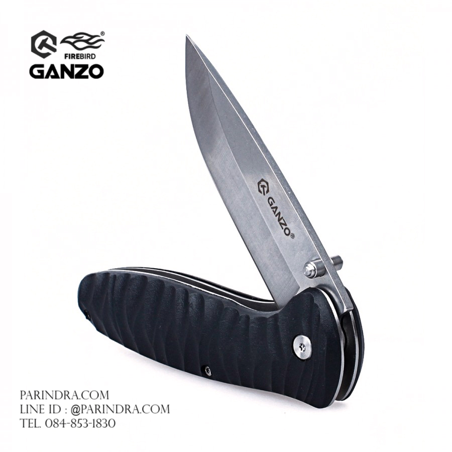 มีดพับ Ganzo กานโซ่ รุ่น Ganzo G6252-BK ด้ามสีดำ ของแท้ 100%