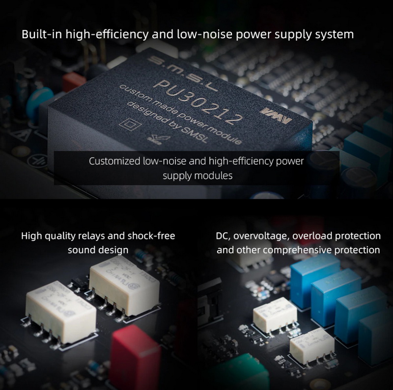SMSL H300 Headphone Amplifier ตั้งโต๊ะ รองรับ Hi-Res ประกันศูนย์ไทย