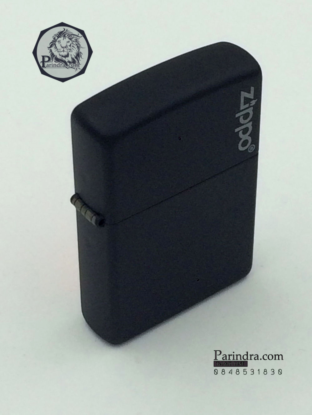 ไฟแช็ค Zippo แท้ " Zippo Logo Black Matte Finish Lighter " #Zippo Code 218ZL แท้นำเข้า 100%