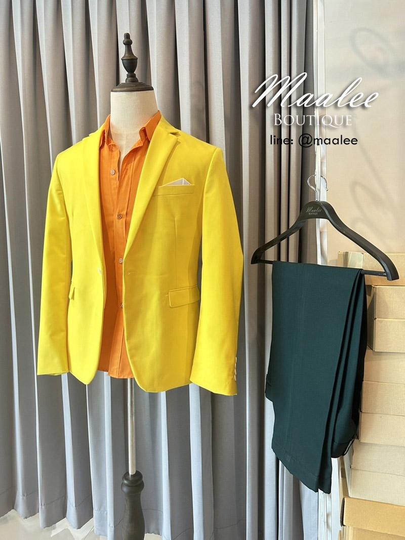 พร้อมเช่า ชุดสูทชาย แฟชั่น Set คละสี