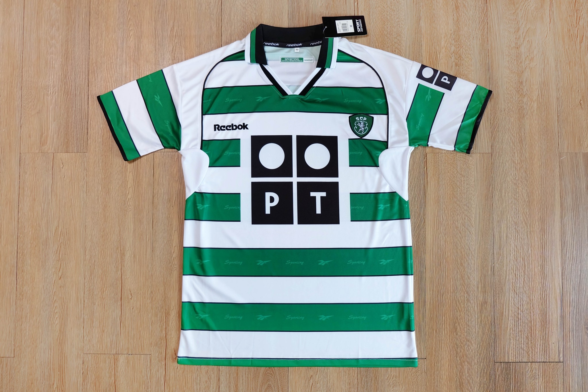 Sporting Lisbon 2000-01 Home Vintage Jersey เสื้อฟุตบอลสปอร์ติ้ง ลิสบอน ย้อนยุค