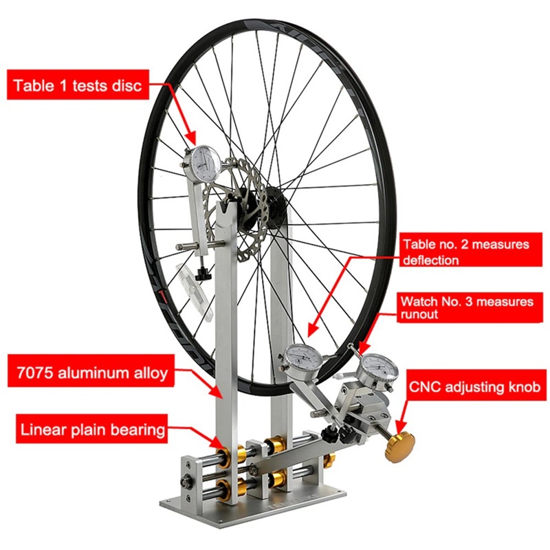 แท่นซ่อมล้อ แท่นขึ้นล้อ ALLCYCLING Bicycle Wheel Truing Stand With Dial Indicator Gauge B Wheel Repair Tools